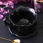 Something Different - Black Rose Kop en schotel - Zwart