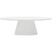 Giga Meubel Eettafel Cleo Ovaal Wit 160cm