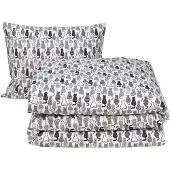 MOODIT Dekbedovertrek Odil Chat Noir Katoen-140 x 200 / 220 cm | 1-Persoons