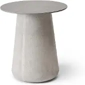 Solpuri Queen salon- en bijzettafel beton/HPL rond