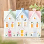 Something Different - Pastel House Incense Cone Burner Theelichthouder - Multicolours