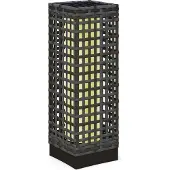 Outsunny - Lantaarn - Zonne-energie - 15,5L x 15,5B x 46H cm - Grijs