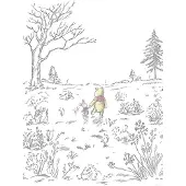 Overig Winnie The Pooh Fotobehang Walk - Meerkleurig - 2,80m X 200cm