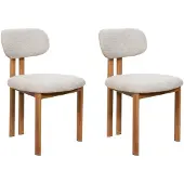 Giga Meubel Eetkamerstoel Noor Beige/Naturel