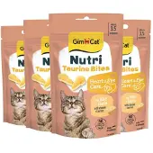 GimCat 4x Kattensnack Nutri Taurine Bites 40 Gr