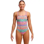 Funkita Single Strength Swimsuit Veelkleurig AUS 12 Vrouw