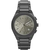 Armani Exchange Analoog horloge 'SYNC' zilvergrijs