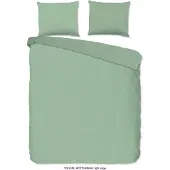 Pure Dekbedovertrek Micropercal Rotterdam - light sage 240x200/220cm