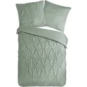 Pure Dekbedovertrek Micropercal Elegance - light sage 140x200/220cm