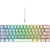 ISY Igk-3600-wt-nl Bedraad Mini-gamingtoetsenbord Wit