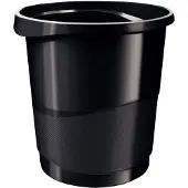 Esselte VIVIDA Prullenbak - 14 Liter - Zwart