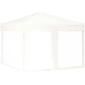 Syfax Partytent inklapbaar met zijwanden 3x3 m wit