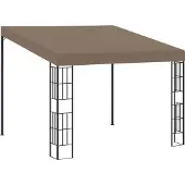 Syfax Wandprieel 3x3 m stof taupe