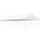 Syfax Prieel met dak 20,07x5,88x3,75 m polyetheen wit
