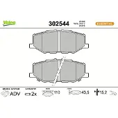 Valeo 302544 Remblokken