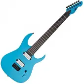 Gear4Music Harlem S 7-String Electric Guitar by Blue Sparkle