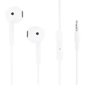 Grab 'n GO To Go In-Ear Oortjes met Microfoon – Bedrade Koptelefoon – 3.5mm Jack – Wit