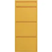 Kare design Schoenenkast Caruso geel 3+1 laden