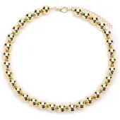 Manfield Goudkleurige parelketting | Maat adult