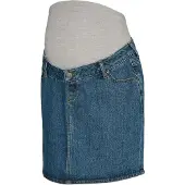 Mamalicious Rok 'MLCUBA' blauw / lichtgrijs