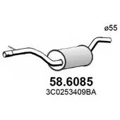 ASSO 58.6085 Uitlaat middendemper