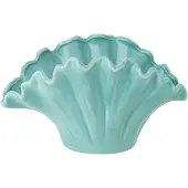 J-Line Vaas Bloem Turquoise 25 X 13,5 X 14,5 Cm