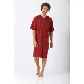 Hajo Rood heren nachthemd | Maat 56
