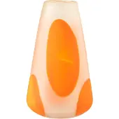 J-Line windlicht Stippen - glas - oranje - large