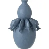 J-Line vaas Vis - keramiek - blauw - large