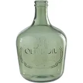 J-Line vaas - glas - olijfgroen