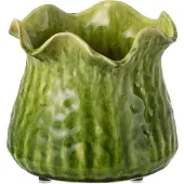 J-Line bloempot Ronny Onregelmatig - keramiek - groen - large