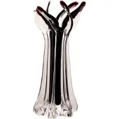 J-Line vaas Serena - glas - zwart