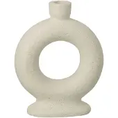 J-Line vaas Soliflore 1 Ring - steengoed - wit - small