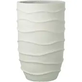 J-Line bloempot Golf + Buiten zand - steen - wit - extra large