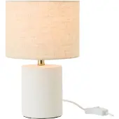 J-Line tafellamp Pierre - keramiek - wit/ecru - small