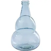 J-Line vaas - glas - lichtblauw