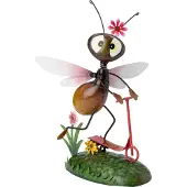 Intratuin Tuinbeeld Mier Met Roze Step 15 X 7 X 22 Cm