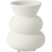 J-Line vaas Kegel - keramiek - wit