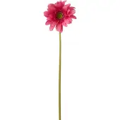 J-Line gerbera Echt Gevoel - kunststof - roze - 6 stuks