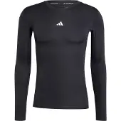 Adidas Functioneel shirt 'TECHFIT Compression Training Long Sleeve' zwart / wit