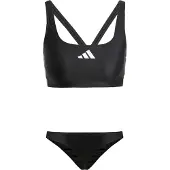 Adidas Sportbikini '3-Stripes V-Back' zwart / wit