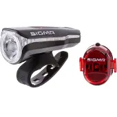 Sigma AURA 60 / Nugget Set Koplamp LED werkt op een accu Zwart