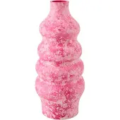 J-Line vaas - keramiek - roze/wit - large