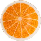J-Line schaal Oranje Dolomiet - keramiek - oranje/wit - 2 stuks
