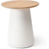 Solpuri Queen lounge en bijzettafel beton/teak rond