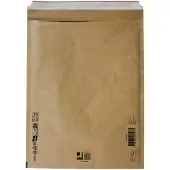 Q-CONNECT luchtkussenenveloppen, bruin, 8-H, 290 x 370 mm, doos van 100 stuks