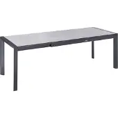 Beliani BINASCO - Tuintafel uitschuifbaar - Grijs - HPL/Aluminium