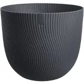 Elho Bloempot Sereh - Kunststof - Antraciet - Diam.2,5xh21cm