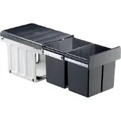 NABER , dubbelwandige afvalbak, antraciet. - Vuilnisbak