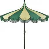 Mica Decorations Kim stokparasol donker groen - Ø235 x 238 cm